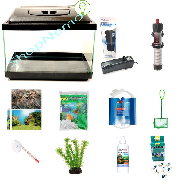 

Аквариумный набор Zoocool 1000-400-700 (280л) 10мм прямоугольный LED-E14 прозрачный силикон