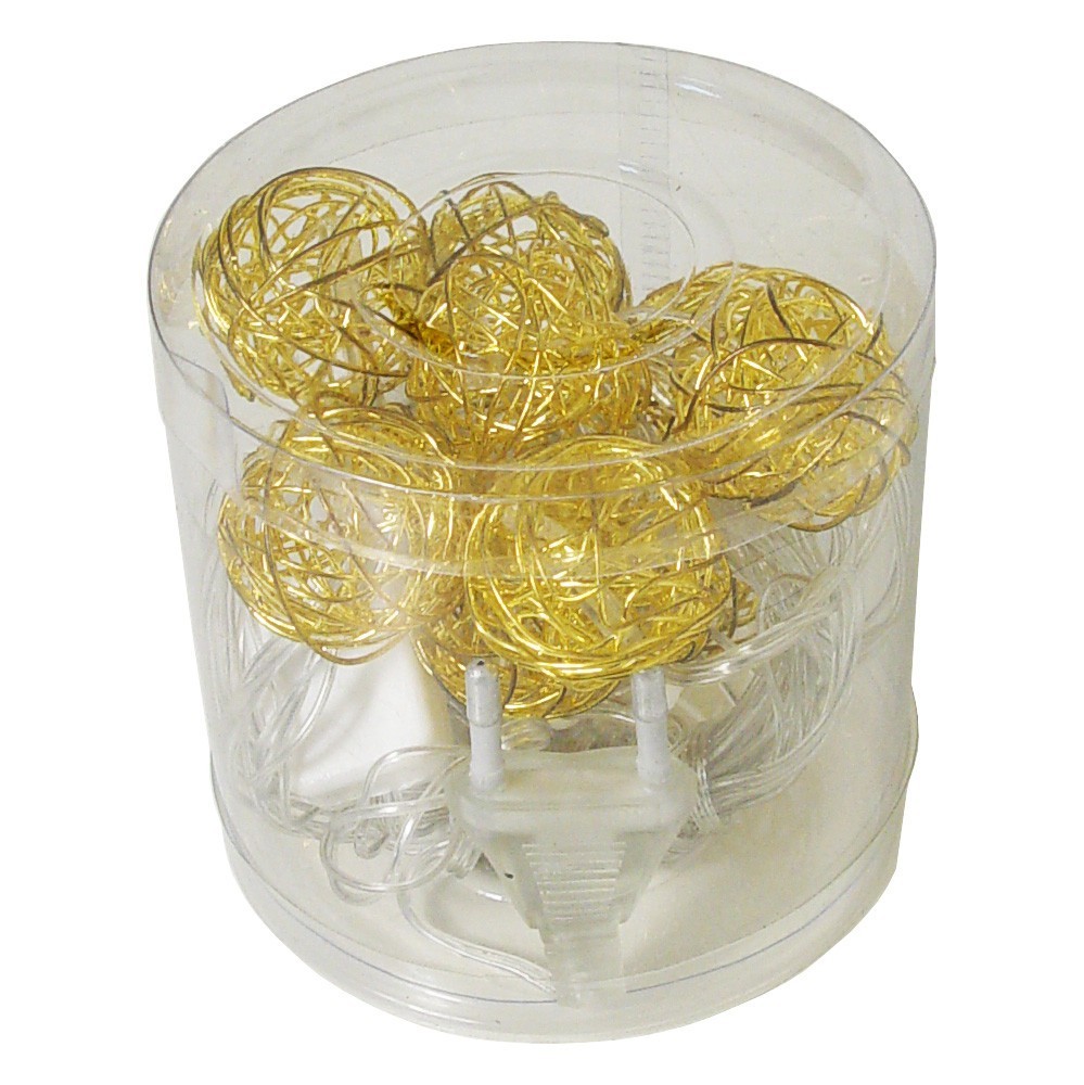 

Гирлянда Xmas Golden Ball 10 LED WW-1 2 м, 7283, желтый свет