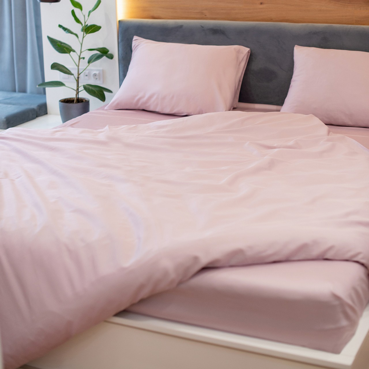 

Пододеяльник NaviHome 90х130 см сатин пыльная роза