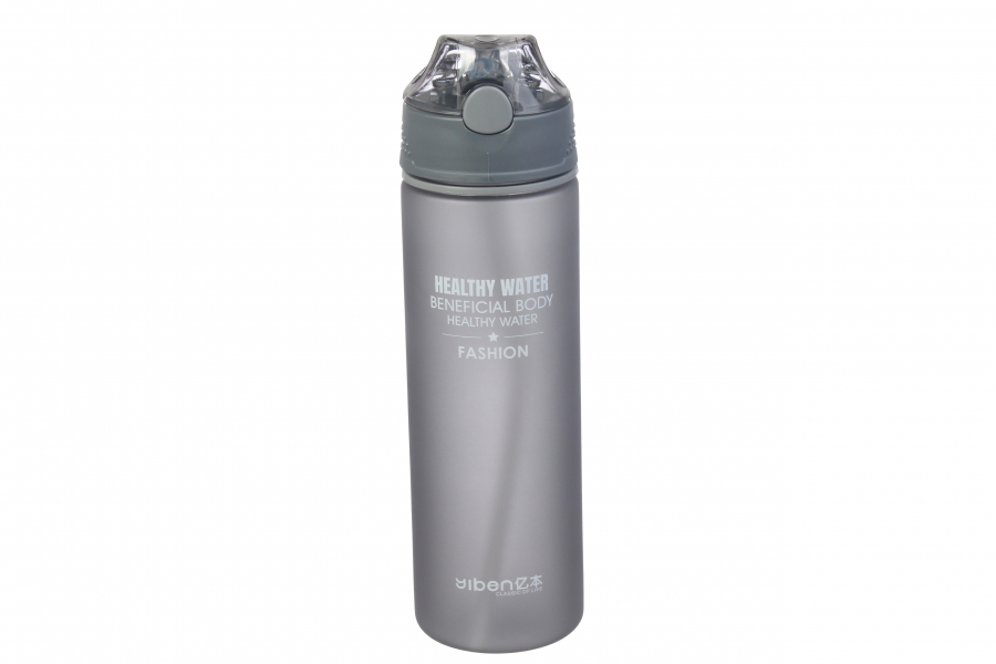 

Бутылка для воды Yibenz "Healthy Water" 650 мл Серая (7300038)
