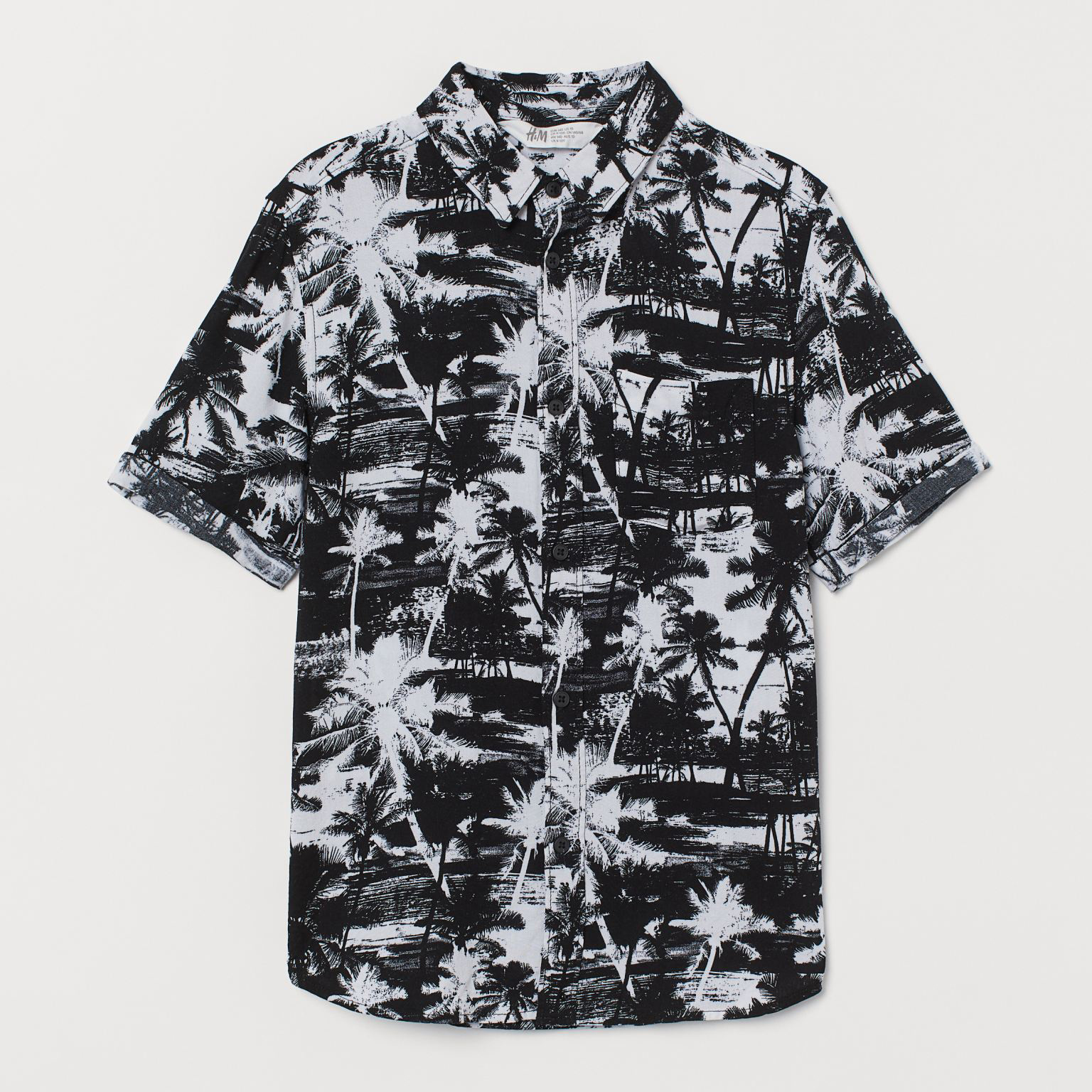 

Рубашка H&M 2105-8595792 140 см Черно-белая (hm07960995584)