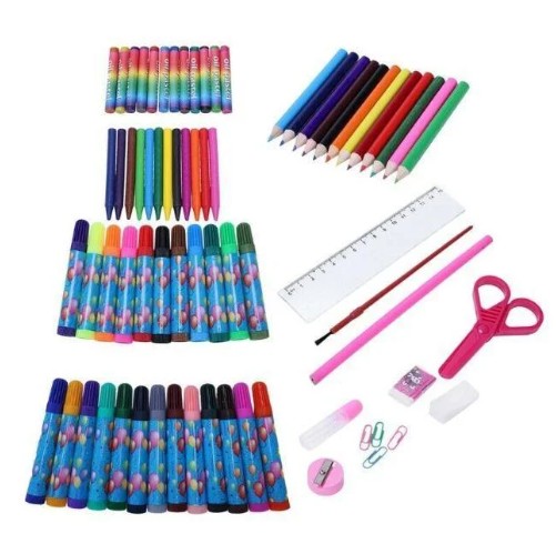 

Набор для детского творчества и рисования Lesko Painting Set 86 предметов Blue