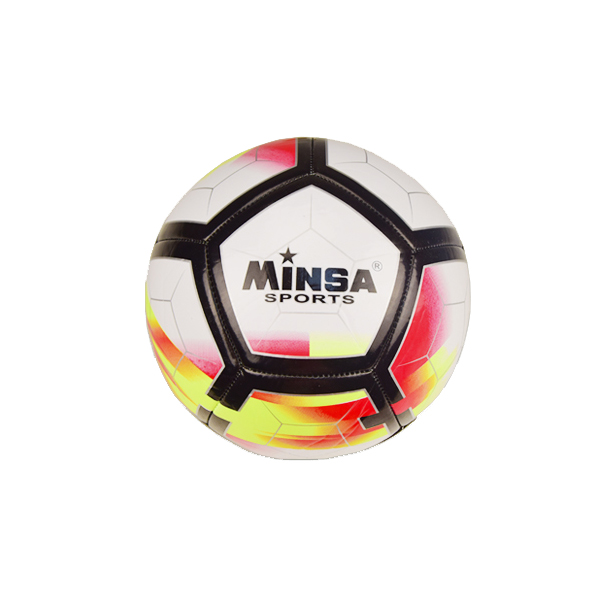 

Мяч футбольный для детей Minsa Sports Metr+, виниловый, 20 см, красно-жёлтый