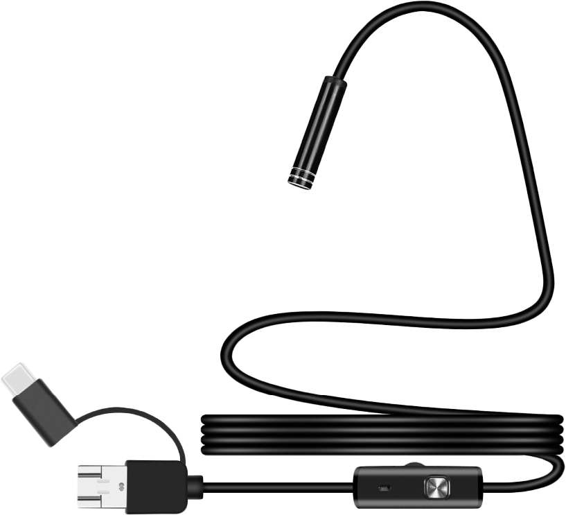 

Ендоскоп Voltronic HD 3 in 1 TYPE-C/MicroUSB/PC м'який дріт 1 м