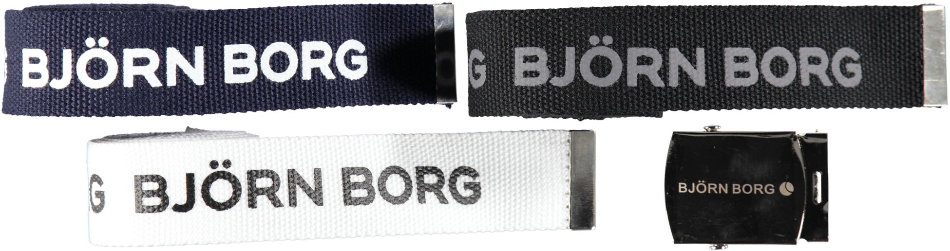 

Пояси BJORN BORG 3 в упаковці синій+чорний+білий ref.216271101101