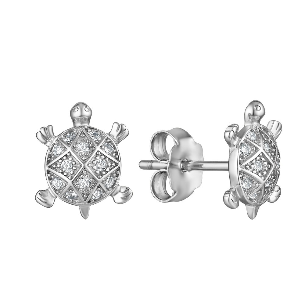 

Серьги TOP SILVER Черепаха 520378б