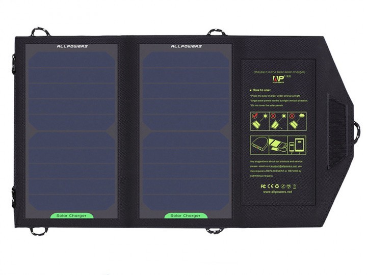 

Зарядний пристрій ALLPOWERS AP-SP5V10W cонячна панель