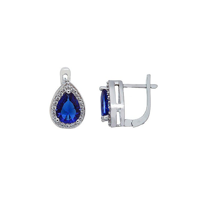 

Серьги из серебра с куб. циркониями 145113
