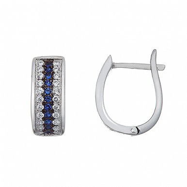 

Серьги из серебра с куб. циркониями 145038
