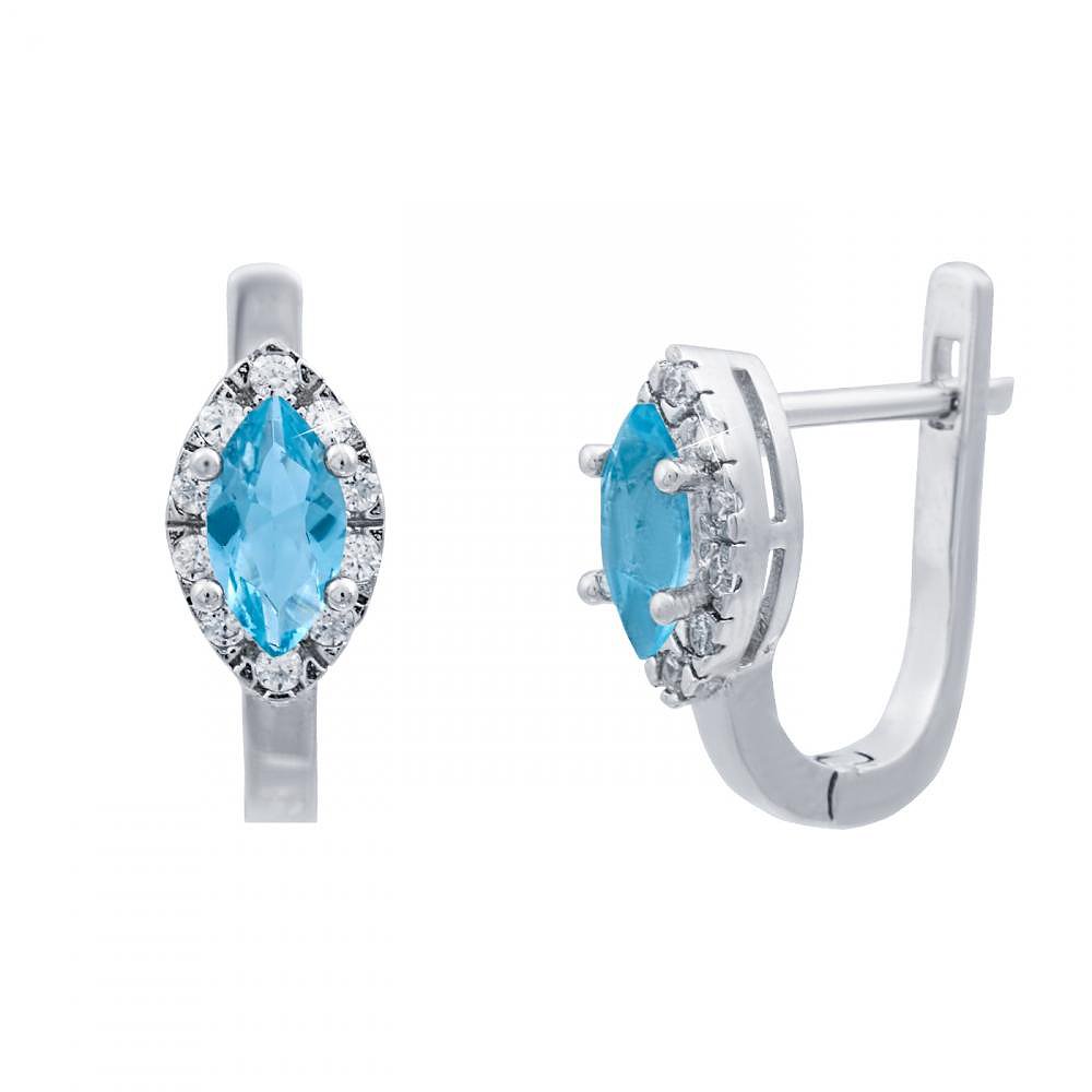 

Серьги из серебра с куб. циркониями 144985
