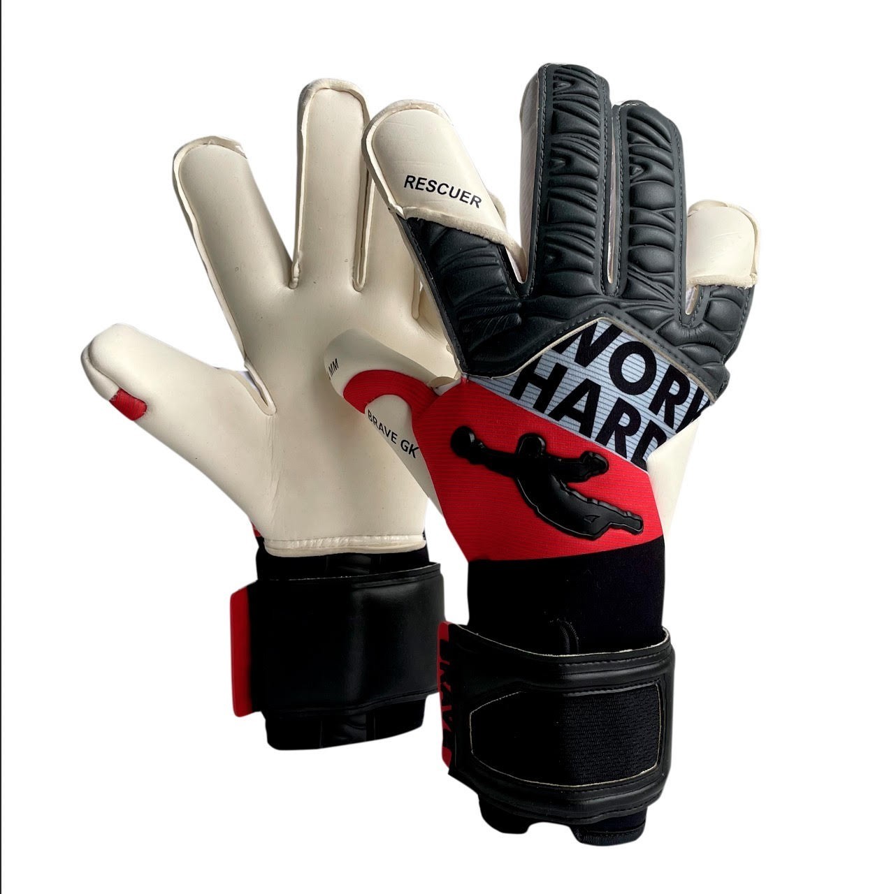 

Перчатки вратарские BRAVE GK RESCUER WORK HARD р.8 red/black