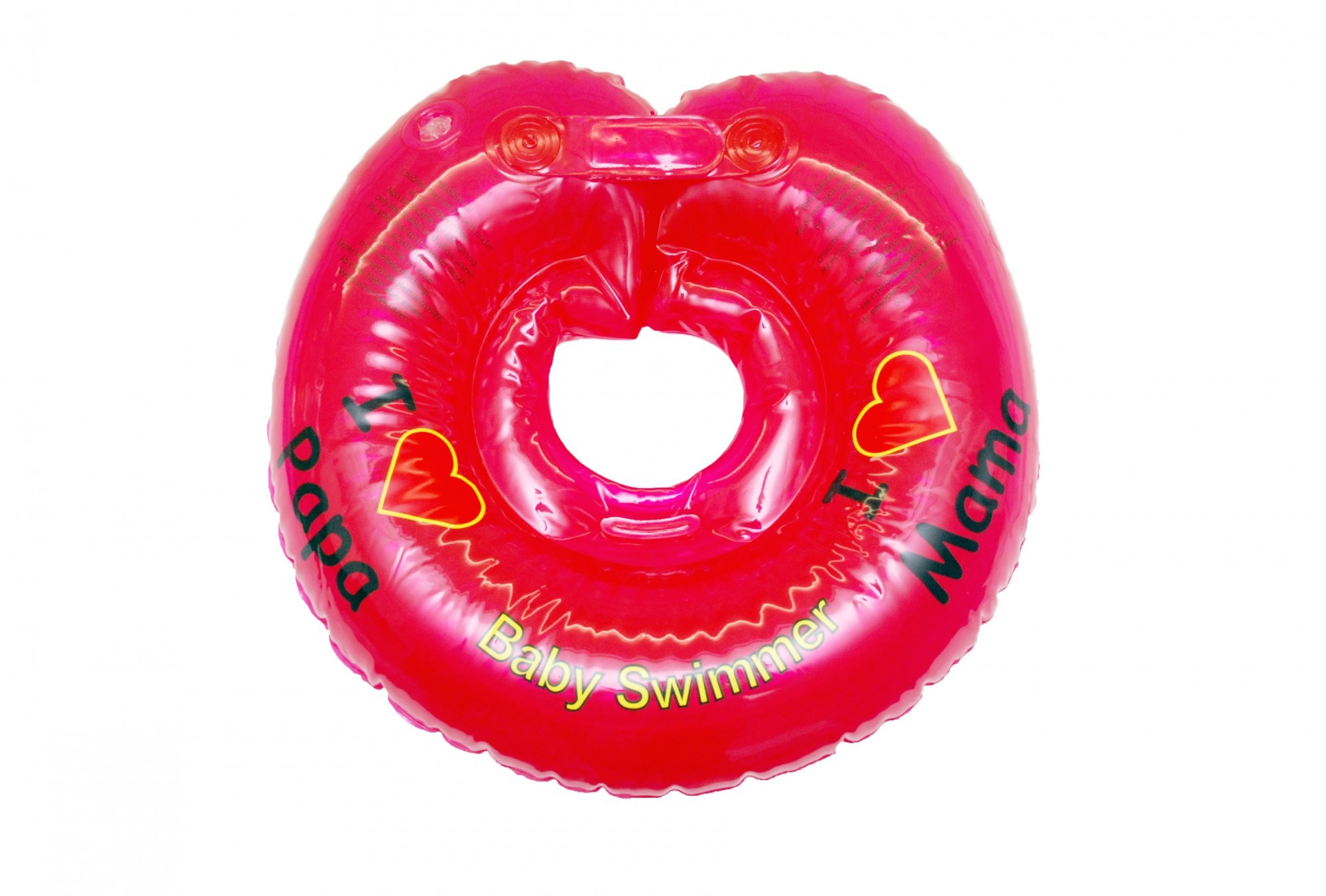 

Круг для купания BabySwimmer Я люблю 6-36 кг Красный (КР101046)
