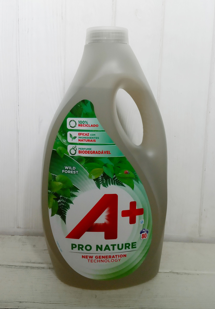 

Гель универсальный для стирки A+ Nature 4л 80 стирок Испания
