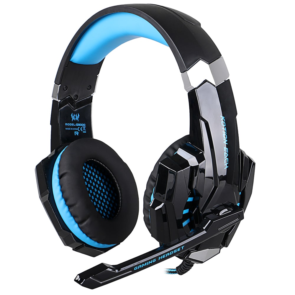 

Игровые наушники накладные KOTION EACH Gaming with LED G9000 black-blue