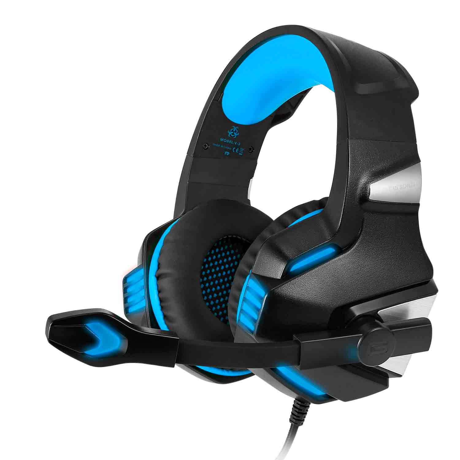 

Игровые наушники накладные HUNTERSPIDER Gaming with LED V3 black-blue