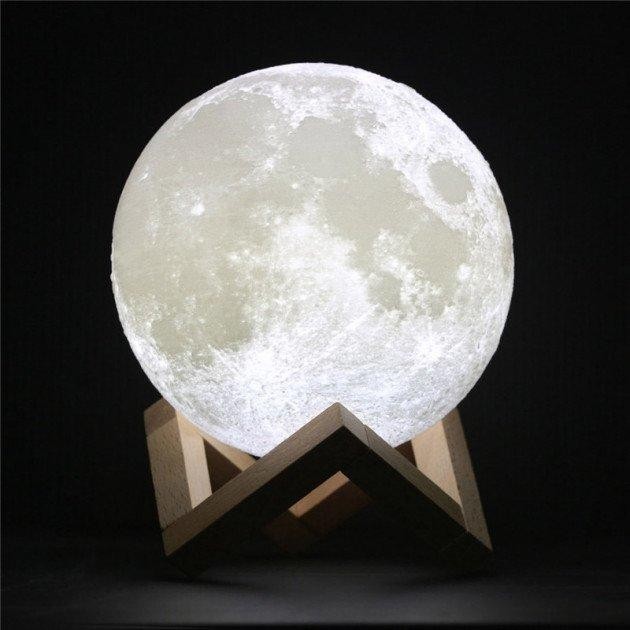 

Светильник Ночной в виде луны настольный Mellov Moon Light 2 ночник-проектор детский Белый