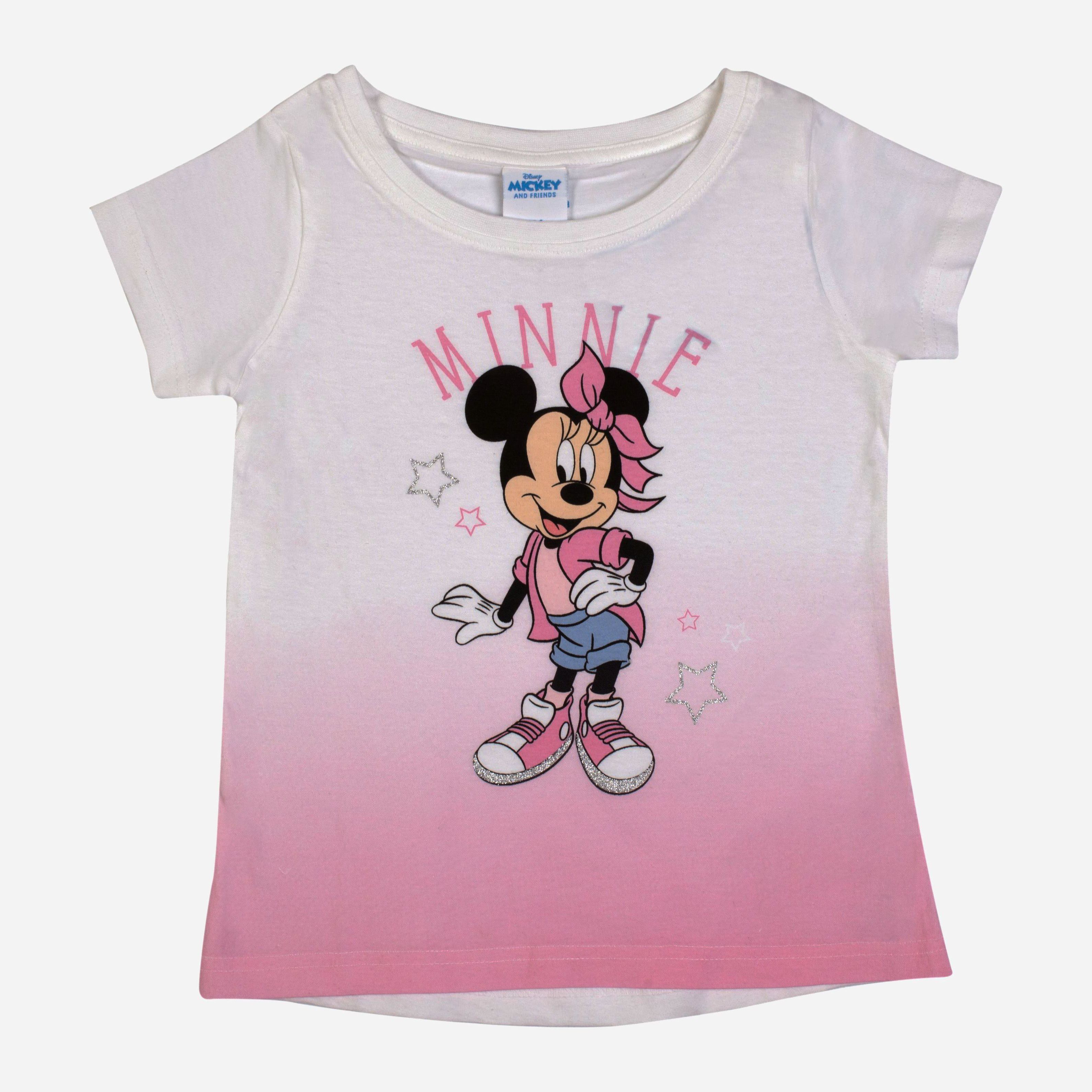 

Футболка Disney Dis Mf 52 02 8382 128 см Белая с розовым