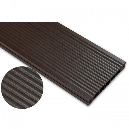 

Террасная композитная рифлёная доска Calvado Шлифовка Тёмно коричневый 22x140x2400 мм (DS/CB 2400)