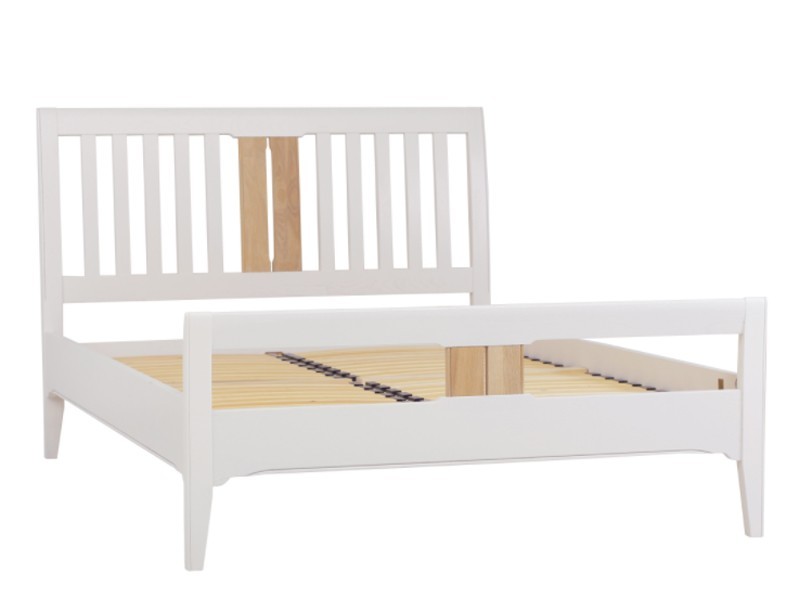 

Двухспальная кровать TCH furniture NEL809 New England с ламелью 180х200 см Ice white/lacq