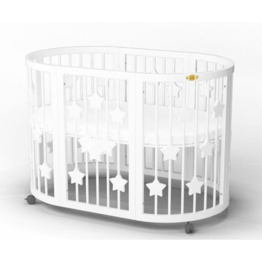 

Кроватка Ingvart SMART BED OVAL со звездочками молочный (2359001)