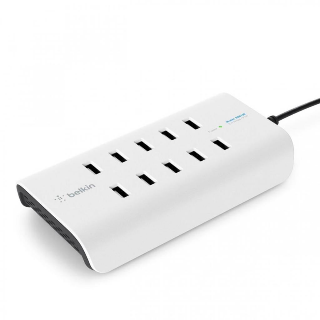 

Зарядное устройство Belkin RockStar 10 PORT USB-A CHARGER 2.4 Amp, 120W