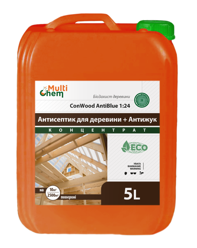 

ConWood AntiBlue 1:24 Антисептик древесины + Антижук Концентрат 5л