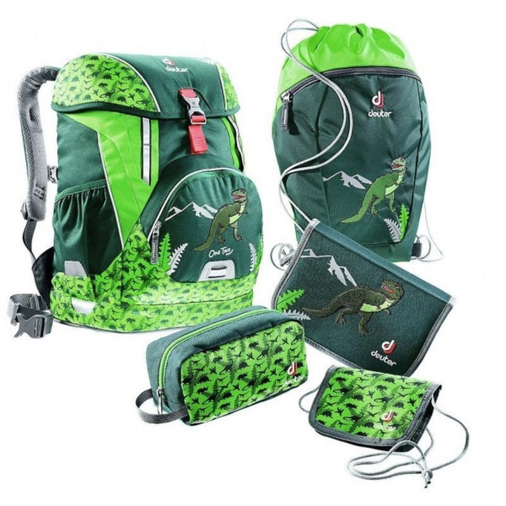 

Рюкзак школьный Deuter Набор 5 пр OneTwoSet Sneaker Bag 2018 forest dino (3880017 2018 (SET))