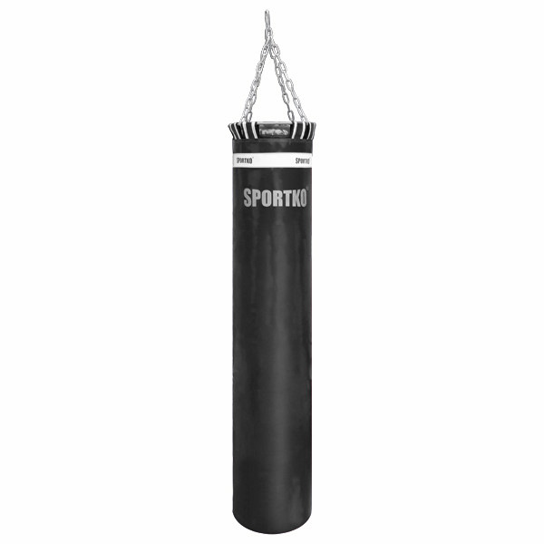 

Боксерский мешок SPORTKO ПВХ 150 см/30 см/40 кг черный