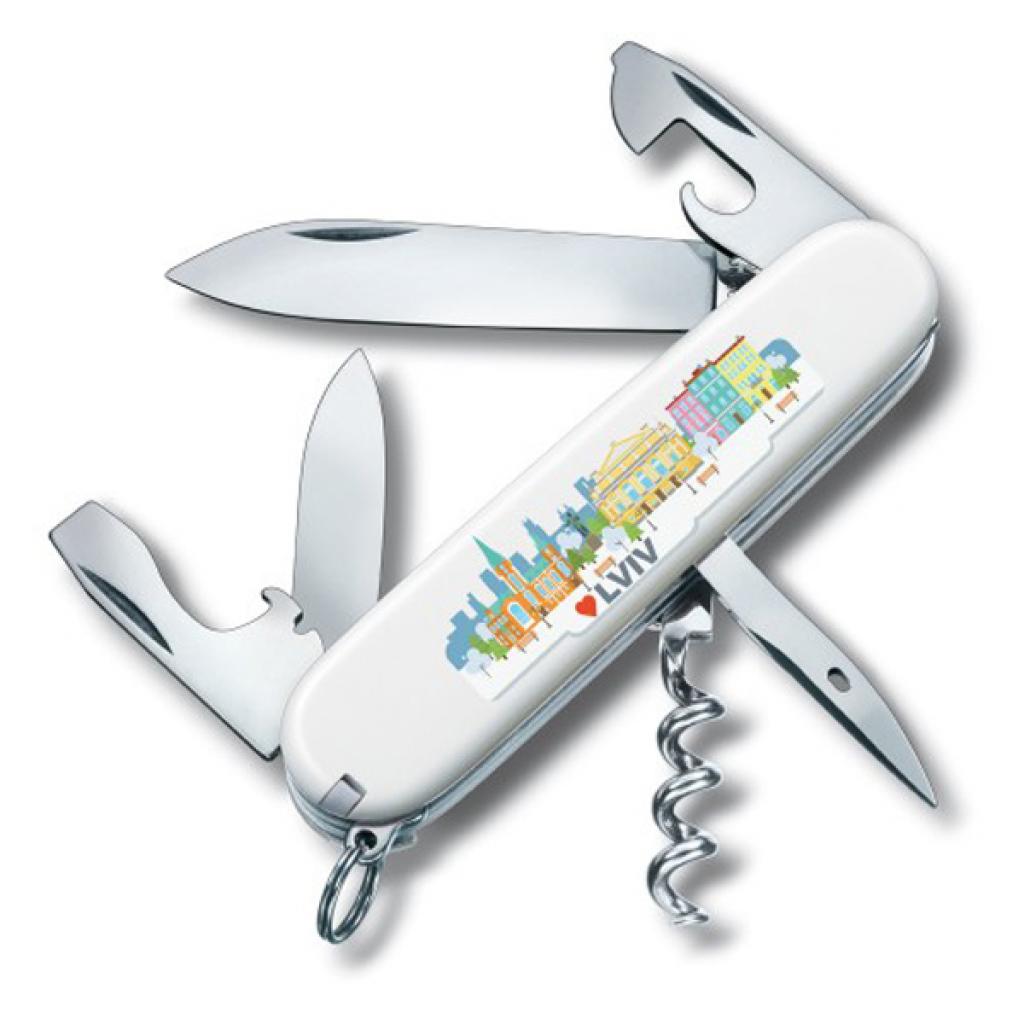 

Нож Victorinox Swiss Army Spartan белый с логотипом "Львов" (1.3603.7R2 LVIV)
