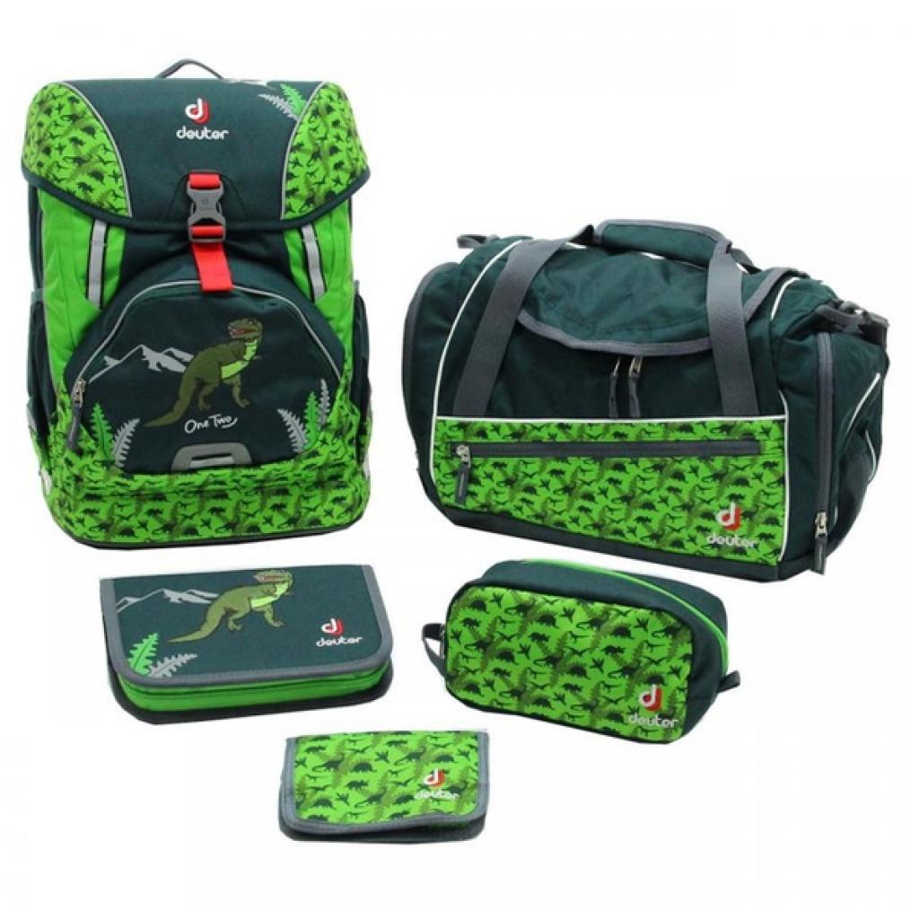

Рюкзак школьный Deuter Набор 5 пр OneTwoSet Hopper 2018 forest dinio (3880117 2018 (SET))