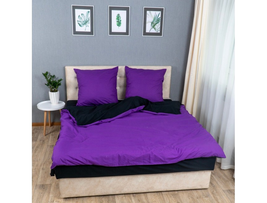 

Комплект постельного белья KrisPol "Фиолетово-черный" Полуторный (152840-1)