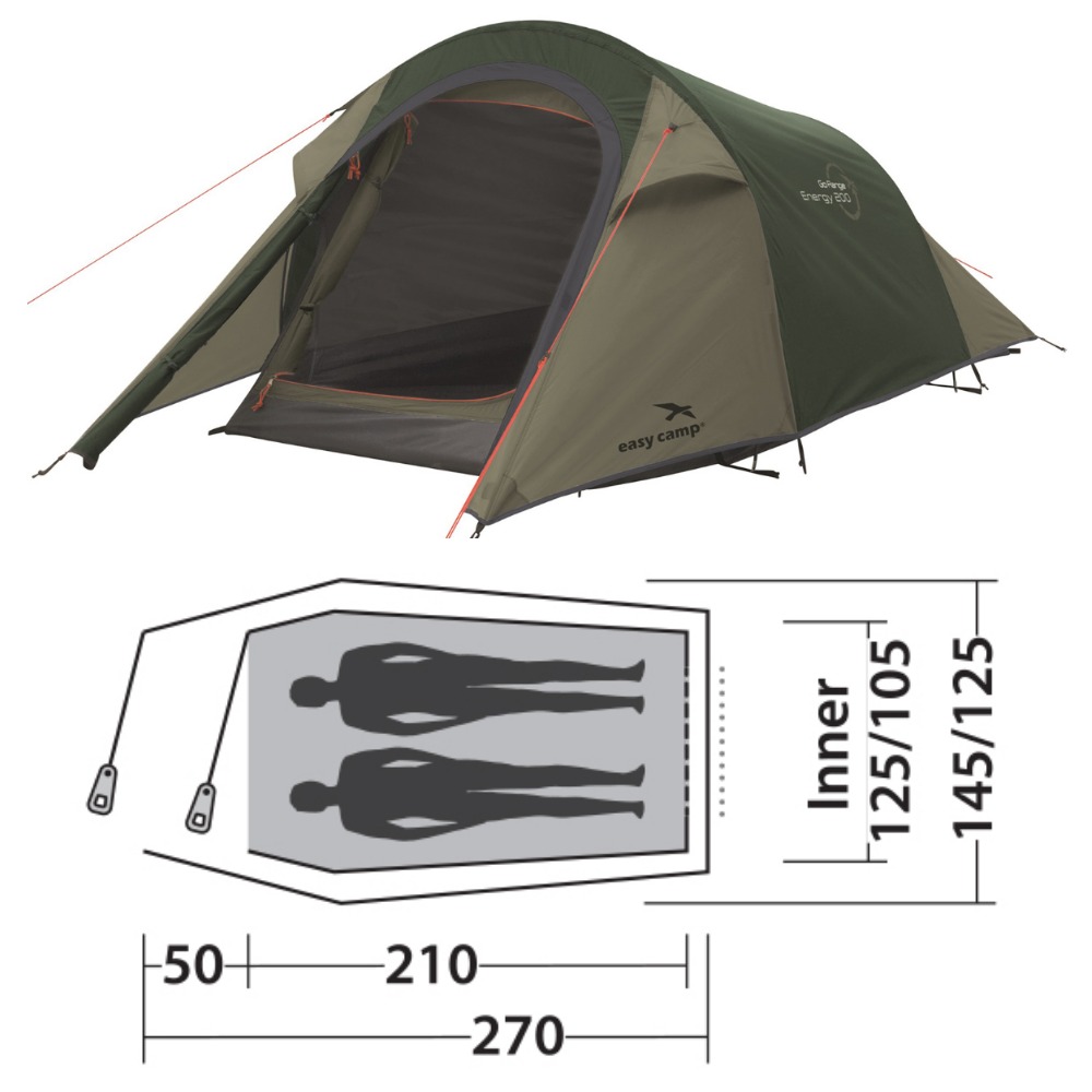 

Палатка Easy Camp Energy 200 Rustic Green (120388)