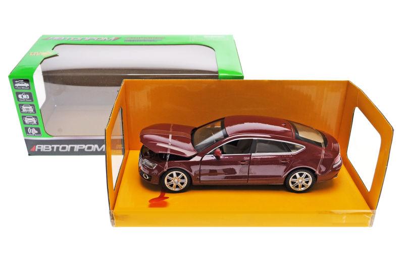 

Машина Автопром 1:24 Audi A7 металл инерционная звук свет 68248A