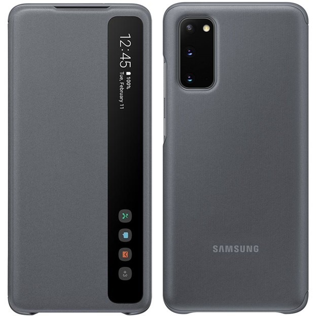 

Защитный смарт чехол книжка S-View Flip cover Samsung Galaxy S20 Galaxy S20 5G EF-ZG980 gray