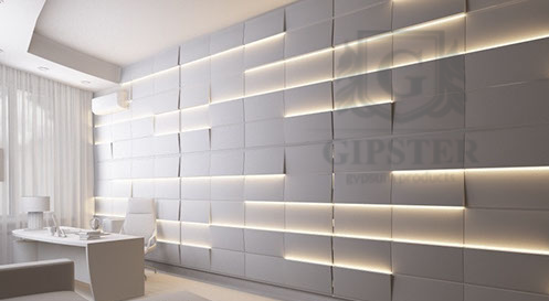 

Гипсовые 3D панели "Платформа Led Premium"