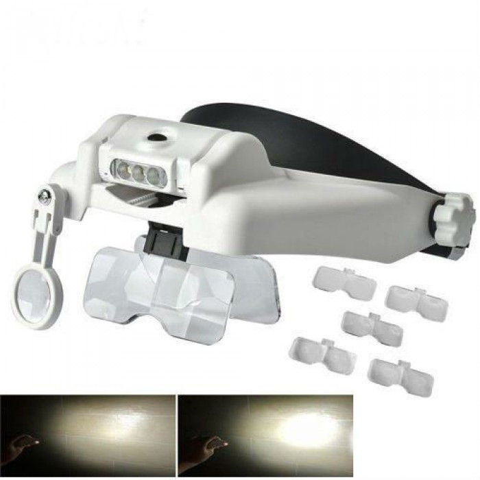 

Бинокуляр очки бинокулярные со светодиодной LED подсветкой MG82000MC (46299)