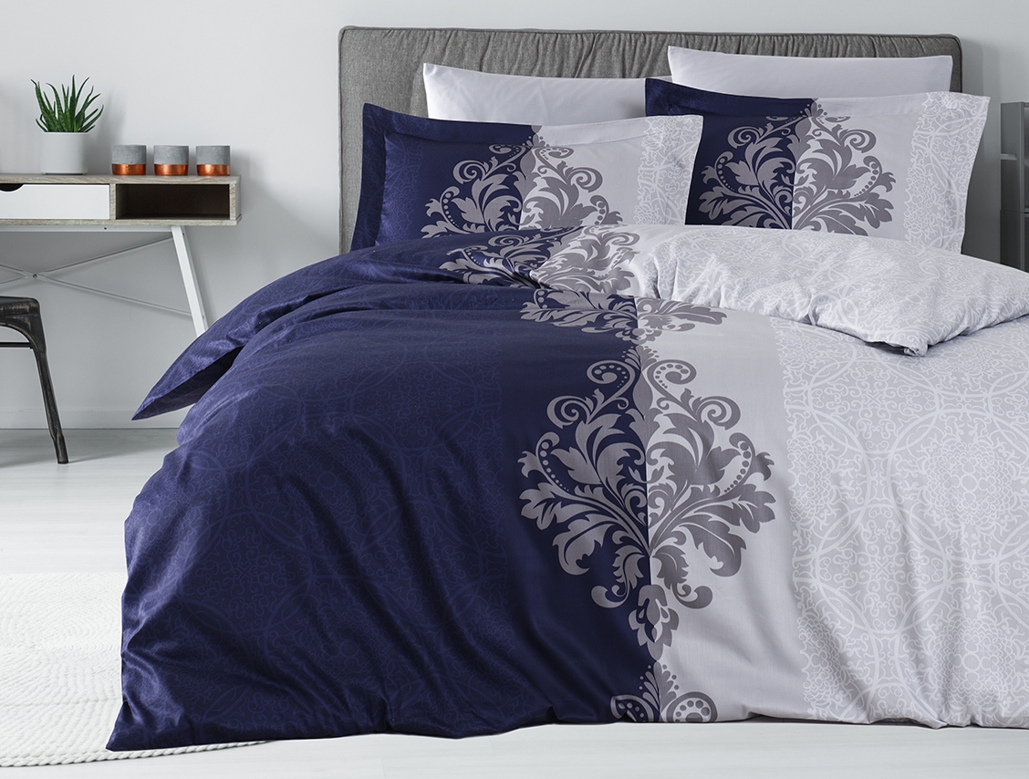 

Постельное белье Cotton Satin 200 х 220 см Hypnoz Navy Blue First Choice k-1940-52