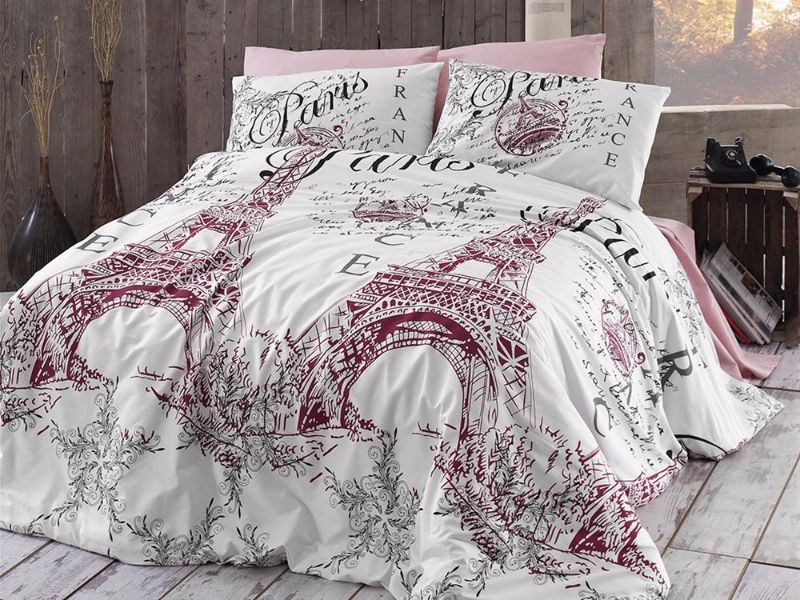 

Постільна білизна Ranforce 200 х 220 см Romantica Pudra First Choice k-1941-22-200