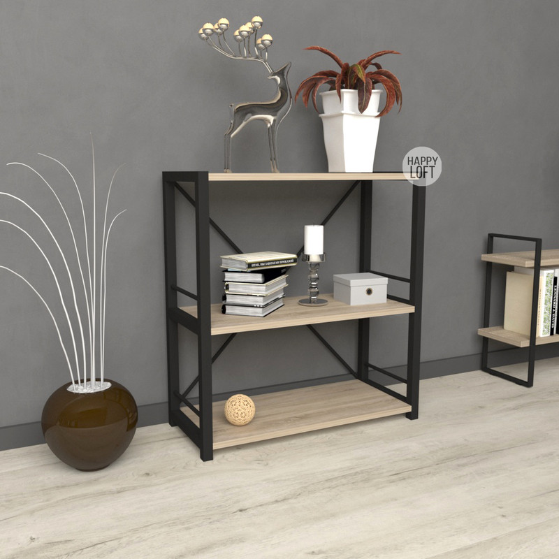 

Стеллаж LoftMLT E101 75x60x28 ЛДСП Дуб Сонома 16мм