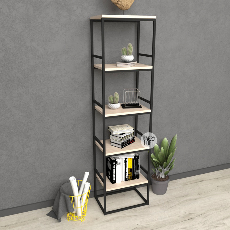 

Стеллаж LoftMLT E104 152х40х27 ЛДСП Дуб Молочный 16мм