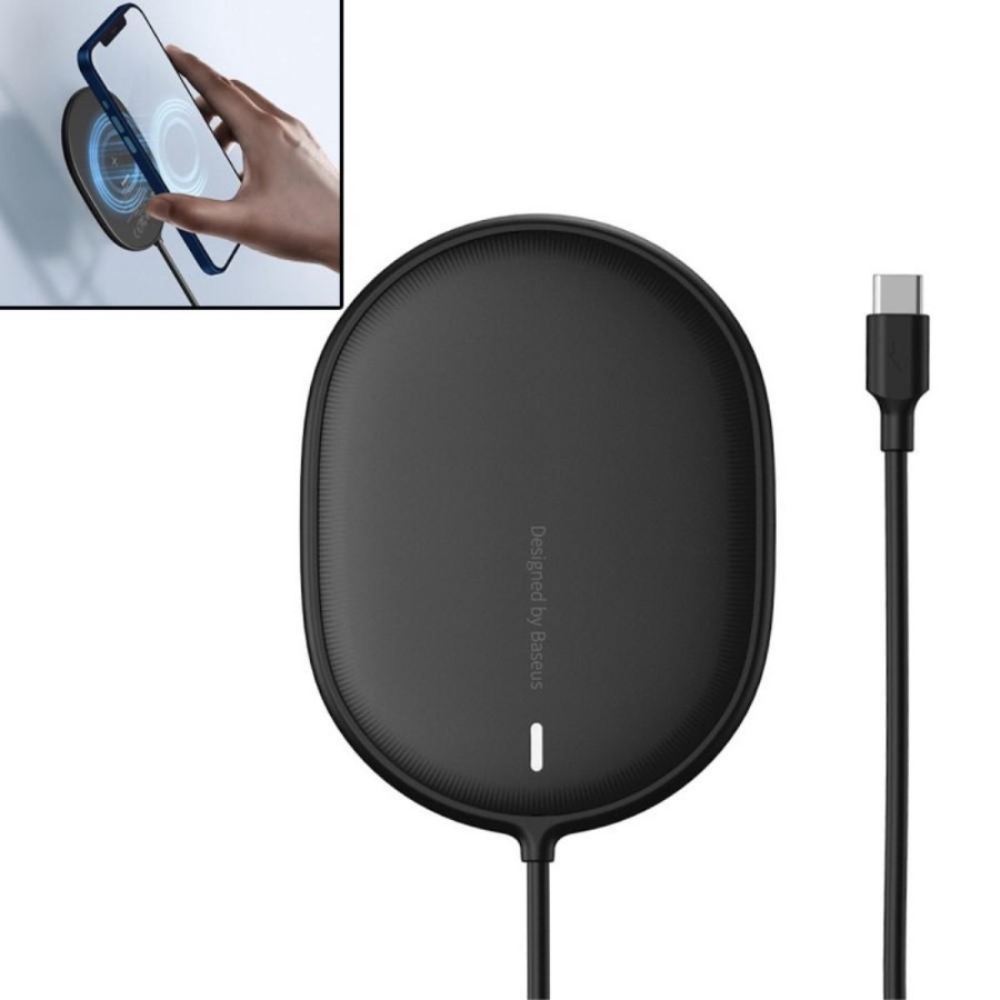 

Беспроводная зарядка Baseus Magnetic Wireless Charger для iPhone 12/ 12 Pro/ 12 Pro Max