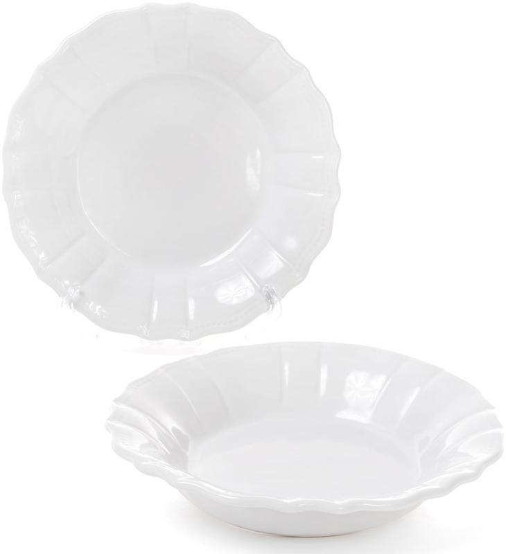 

Набор 6 глубоких тарелок Leeds Ceramics SUN 23см, каменная керамика (белые) Bona BD-931-182
