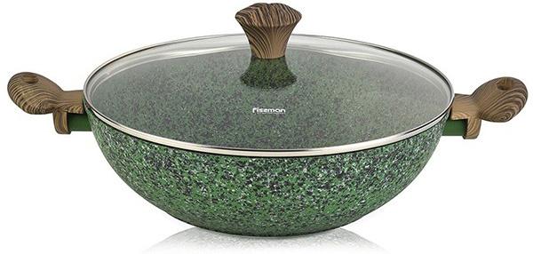 

Вок Fissman Malachite 30см с антипригарным покрытием EcoStone со стеклянной крышкой Fissman FN-AL-4309