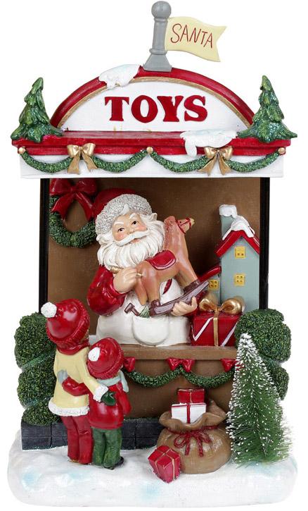 

Новогодняя композиция «Santa's Toy Store» с LED подсветкой 22х14х33см, полистоун Bona BD-197-727