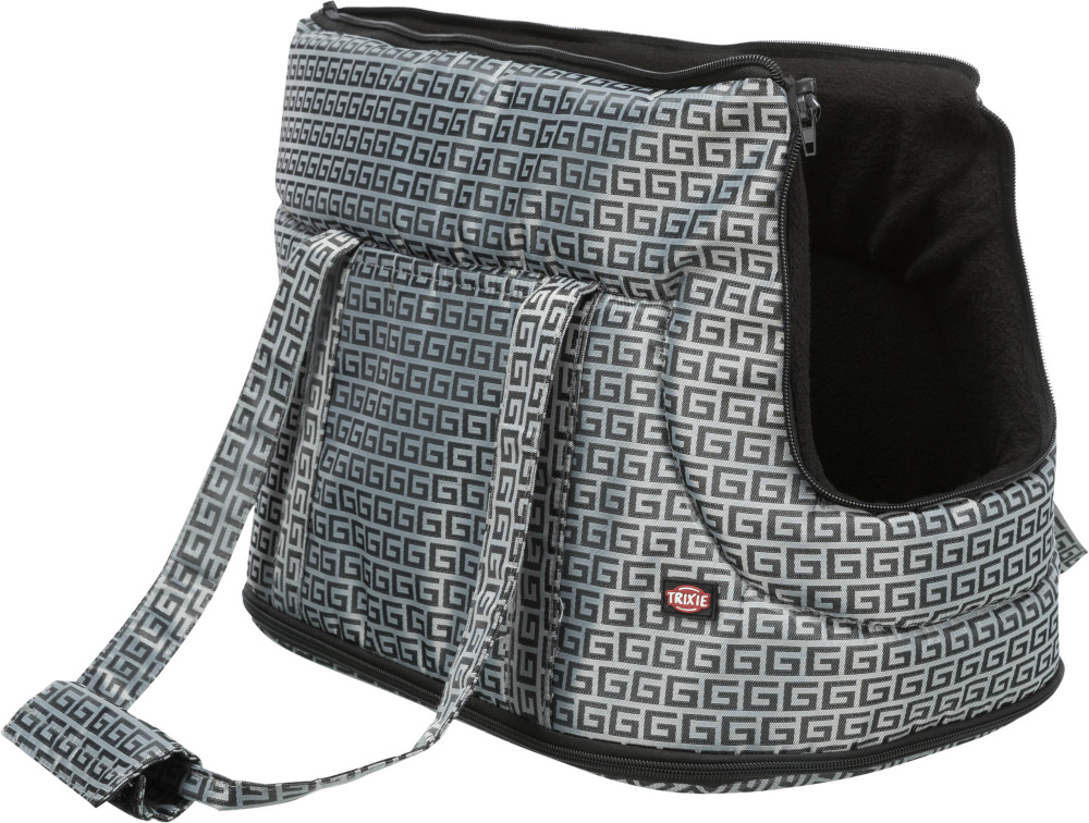

Сумка переноска Trixie Riva Carrier 26см × 30см × 45см до 7кг серый (TX-36217)