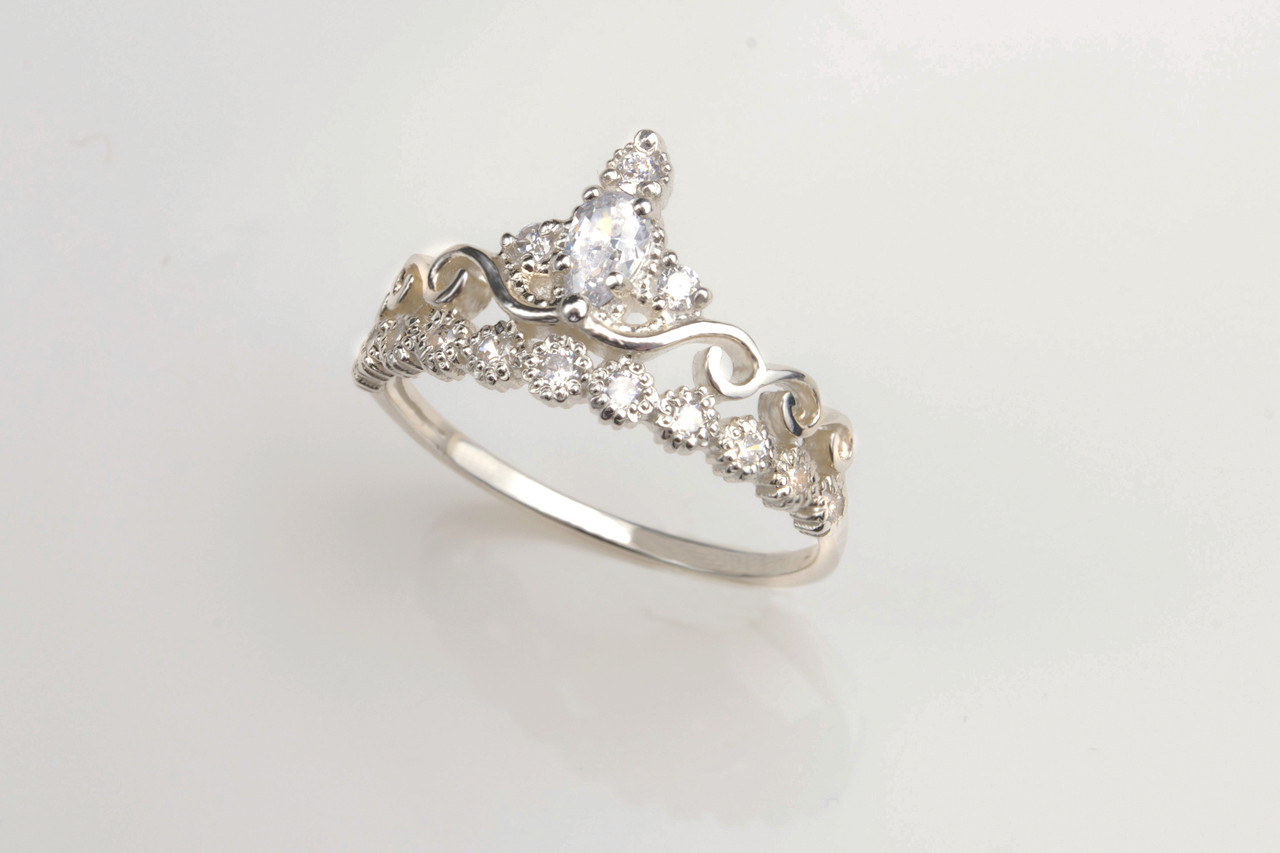 

Кольцо серебряное Silver-Eldorado Корона1 19,5 Белое