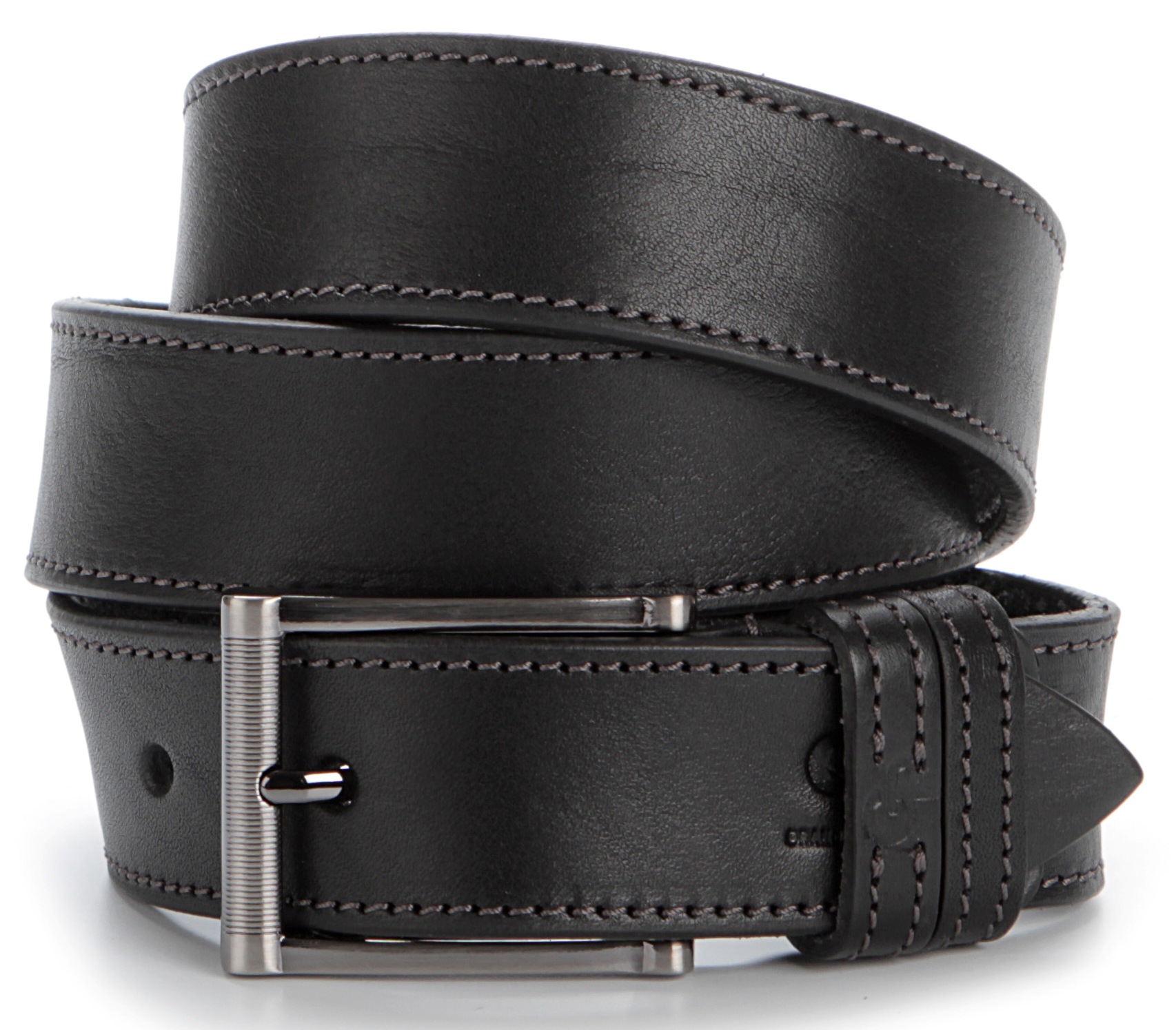 

Мужской кожаный ремень GRANDE PELLE 120×3,5 см Черный 000154383