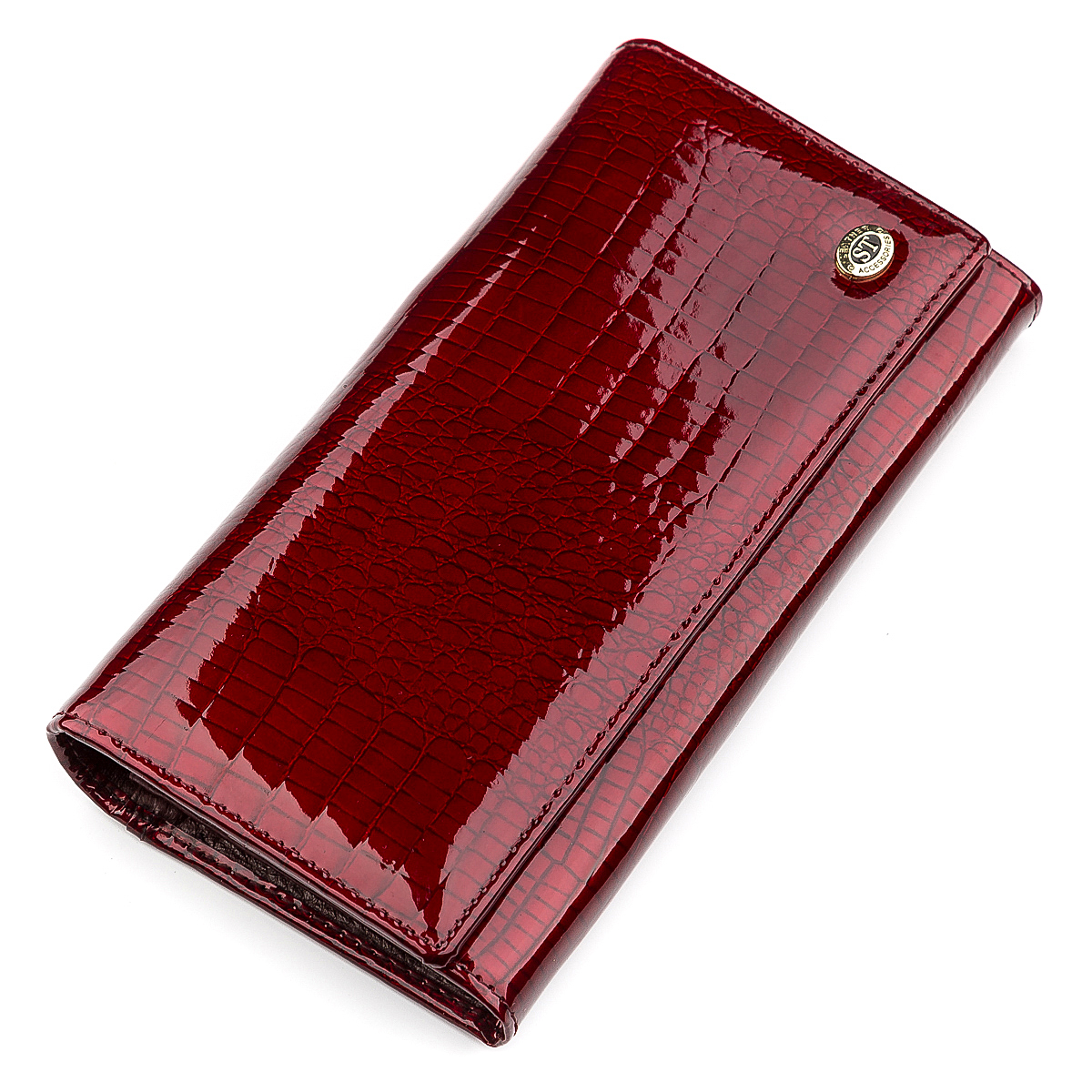 

Женский кожаный кошелек ST Leather 18,5х9,5х3 см Бордовый 000155339