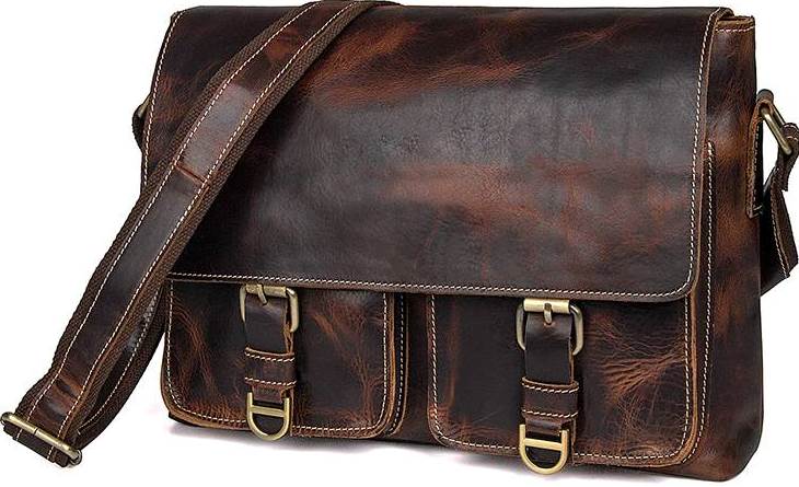 

Мужская кожаная сумка Vintage 33х25,5х7 см Коричневый 000154128