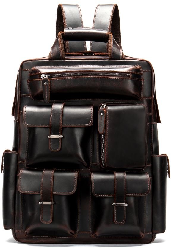 

Кожаный рюкзак Vintage 47х40х8,5 см Коричневый 000154443